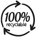  100% reciclable 